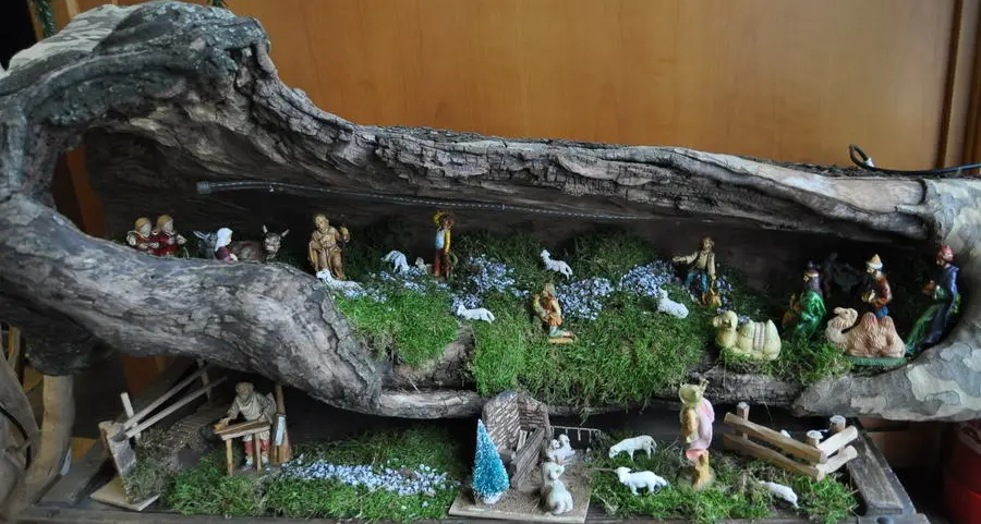 Il presepe nel tronco di faggio