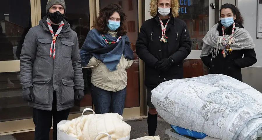 Coperte ai senzatetto, scout in prima linea per aiutare