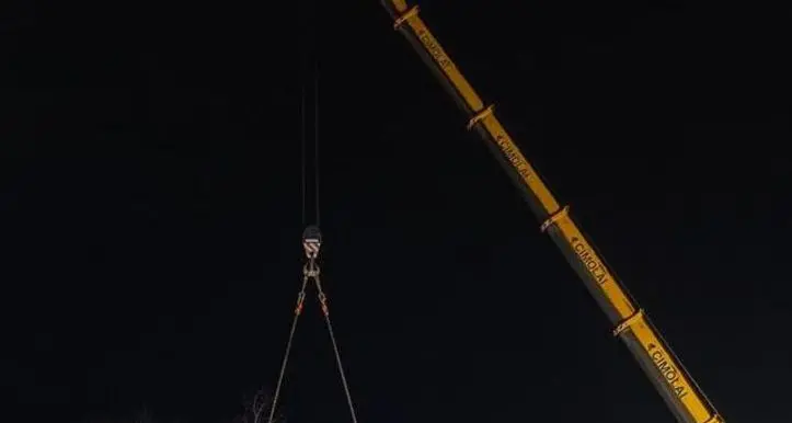 Montato il ponte di 144 metri per lo svincolo verso la Badia