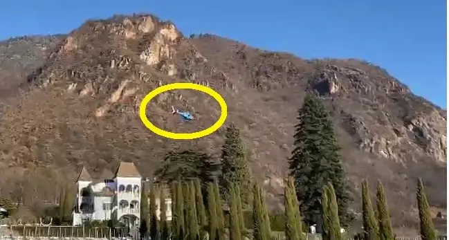 San Maurizio, “eliporto” nel giardino