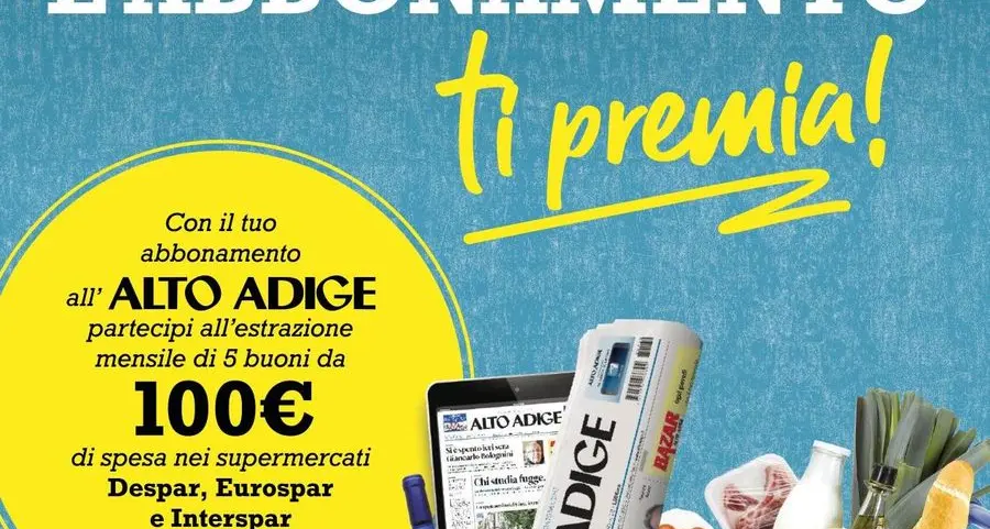 Premi per gli abbonati: buoni spesa da 100 euro
