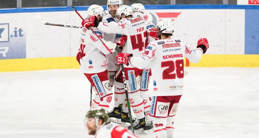 Il Bolzano alza bandiera bianca, il titolo di IceHL al Klagenfurt