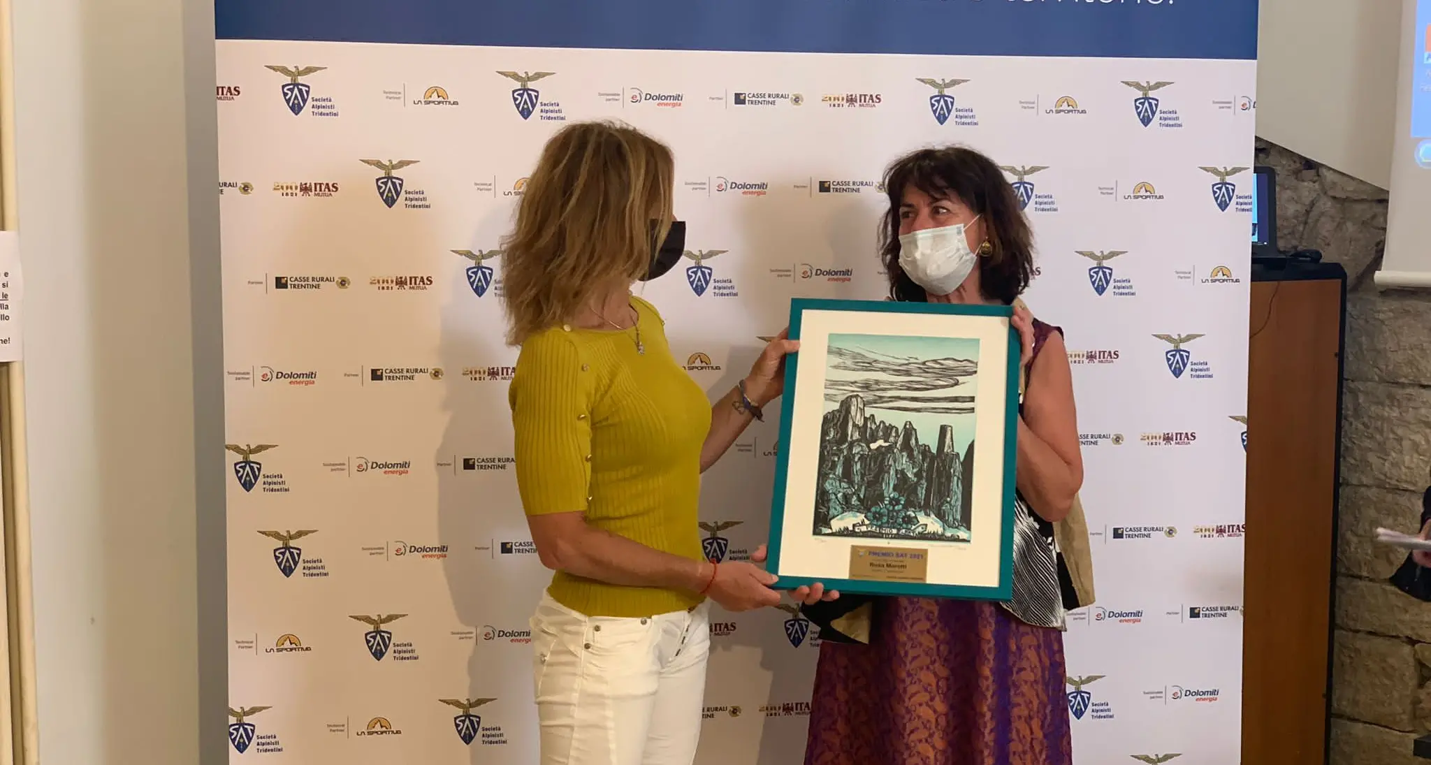 Il premio Sat 2021 a Rosa Morotti, Alessio Bertolli e Mario Corradini
