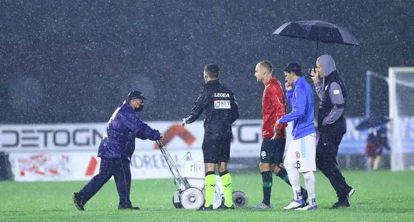 Südtirol, sospesa la partita col Legnago