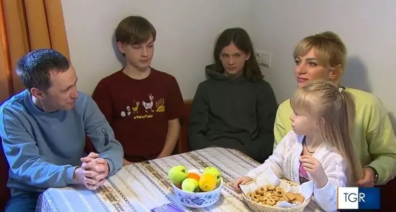 Famiglia ucraina ad Andriano: «In fuga dalle bombe dei russi»