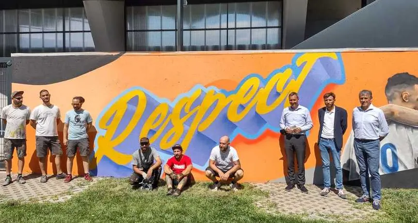 Stadio Druso, il murale del fairplay accoglierà i tifosi ospiti