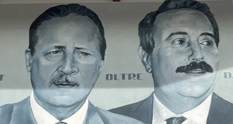 Falcone e Borsellino, il murale che unisce Palermo e l’Alto Adige
