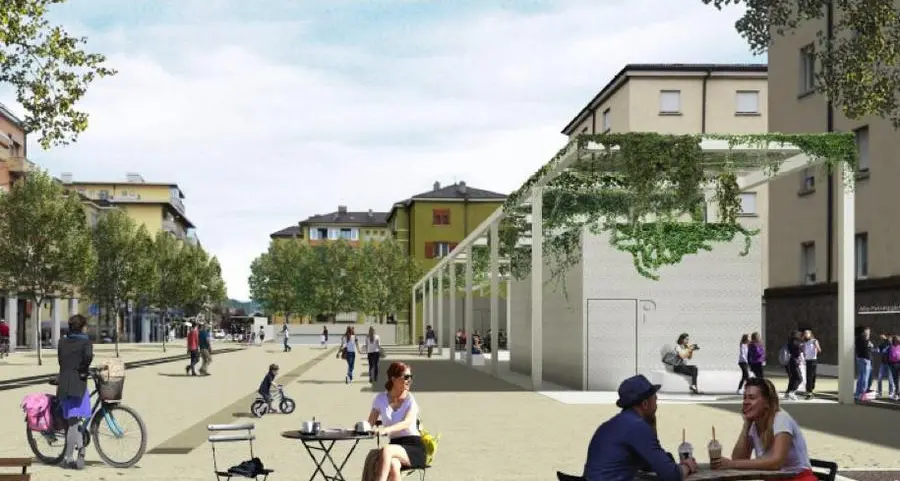 Piazza Matteotti, ecco la pergola che darà ombra