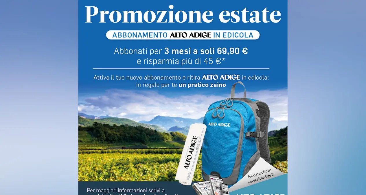 Un’estate speciale con l’abbonamento all’Alto Adige