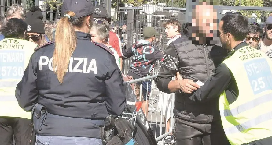 Aggressione allo stadio Druso, la Polizia esamina i filmati