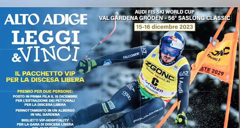 Un grande concorso per i nostri lettori: leggi l'Alto Adige e vinci la mitica Saslong