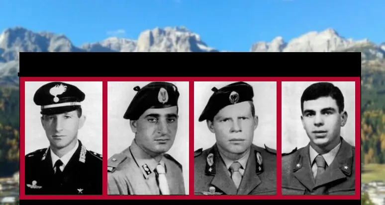 Cima Vallona, ricordati i 4 militari uccisi dai terroristi