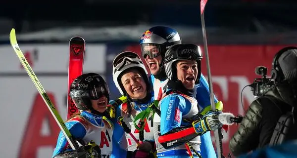 Vinatzer sul tetto del mondo: ai Mondiali di Saalbach è medaglia d'oro nel parallelo a squadre