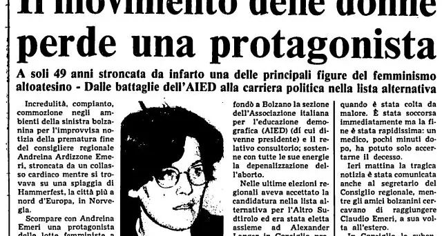 30 luglio 1985: muore in Norvegia Andreina Emeri