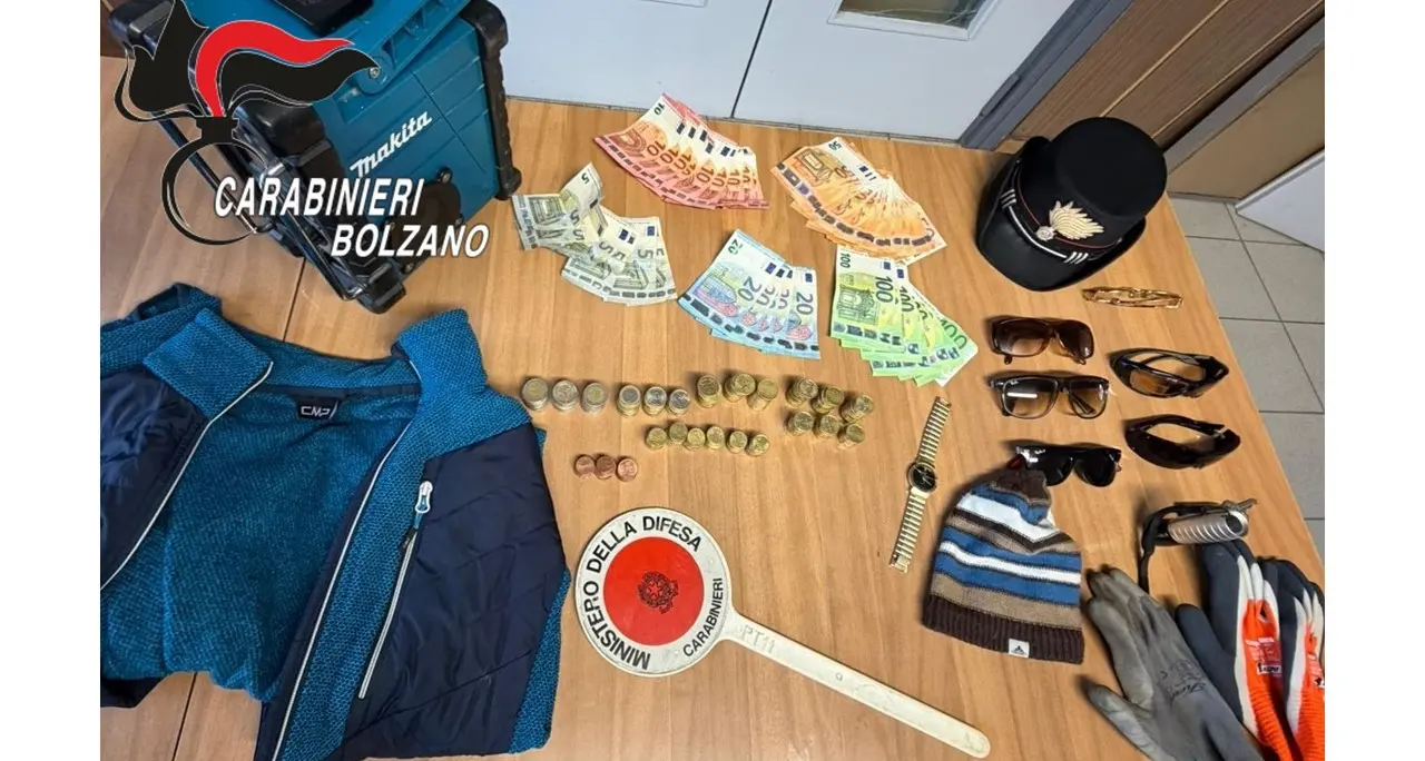 Furti in serie fra Montagna e Salorno: tre arrestati