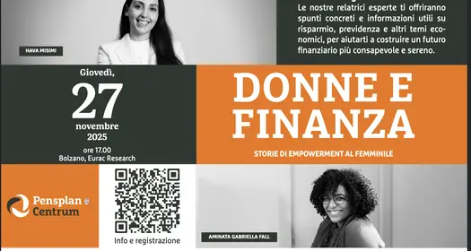“Donne e finanza”: l’evento di Pensplan Centrum S.p.a per promuovere l’educazione finanziaria femminile in regione