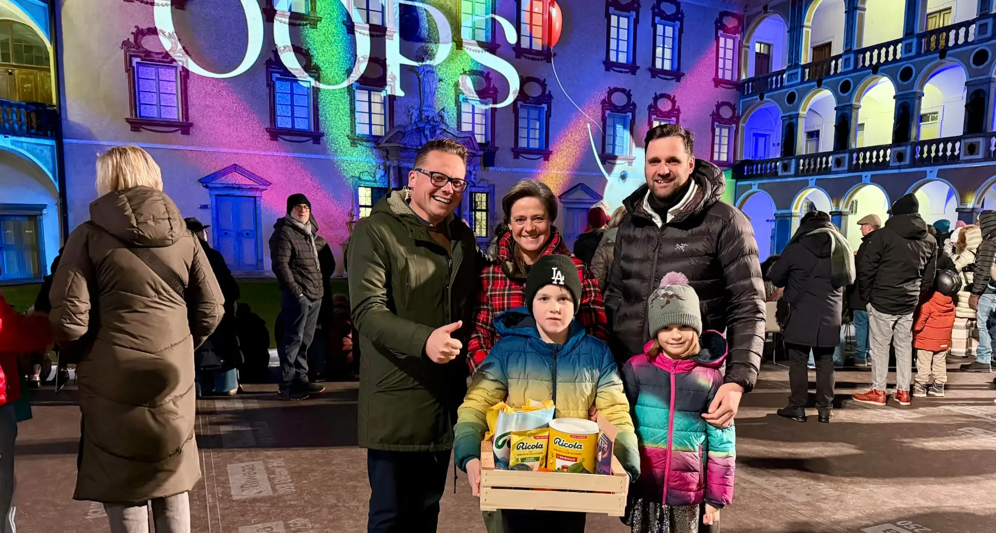 Lo spettacolo di luci \"Oops\" festeggia 10mila visitatori a Bressanone