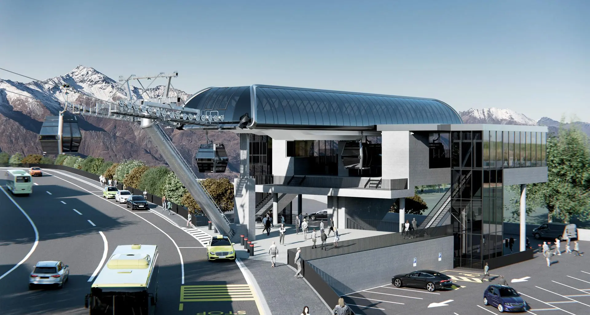 Dal centro città all'aeroporto: Leitner realizza a Queenstown la prima funivia urbana