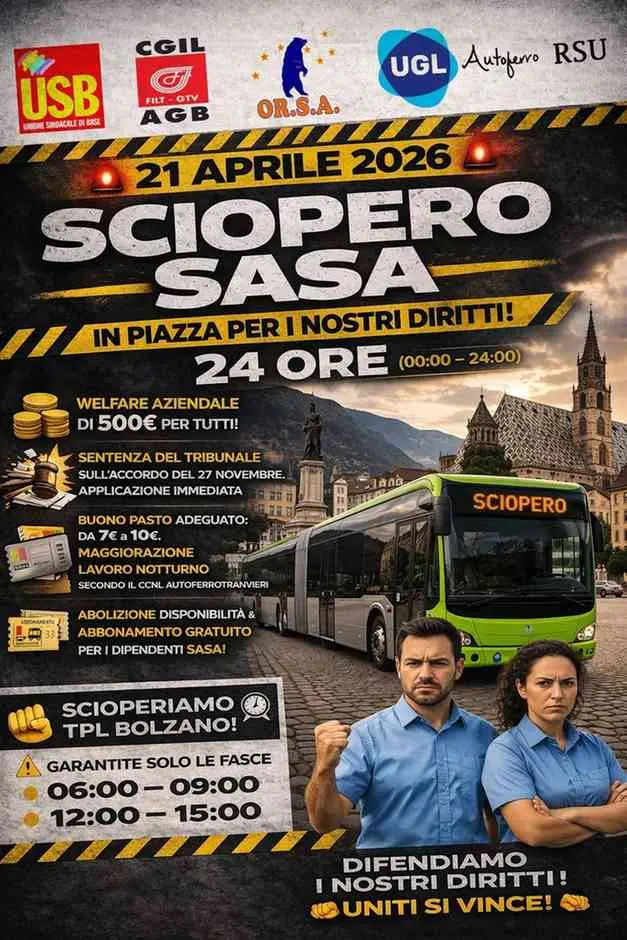 Sasa apre al confronto: revocato lo sciopero del 21 aprile