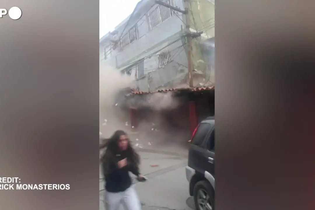 In Venezuela, il momento in cui il terremoto colpisce El Junquito