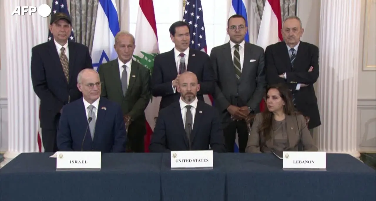 Libano, Israele e Usa firmano un accordo quadro trilaterale a Washington