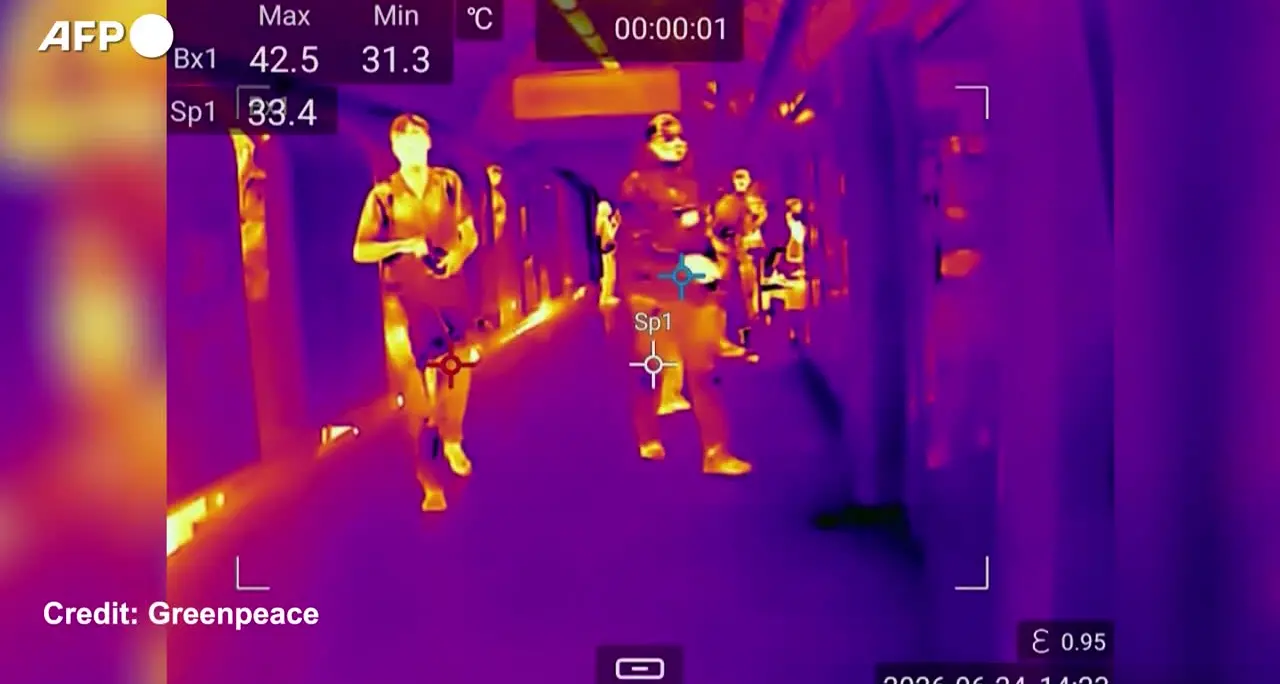 Londra nella morsa del caldo, le immagini delle termocamere diffuse da Greenpeace