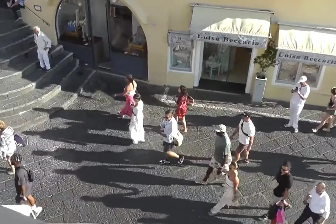 Michael Jordan in vacanza a Capri con la moglie Yvette