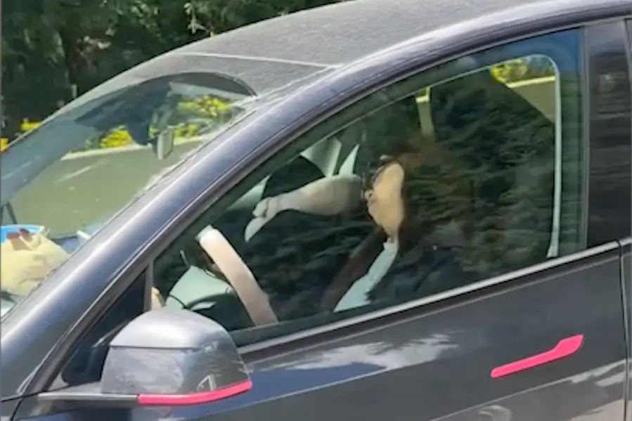 Autopilota inserito, ma la conducente dorme: il video dal Canada diventa virale