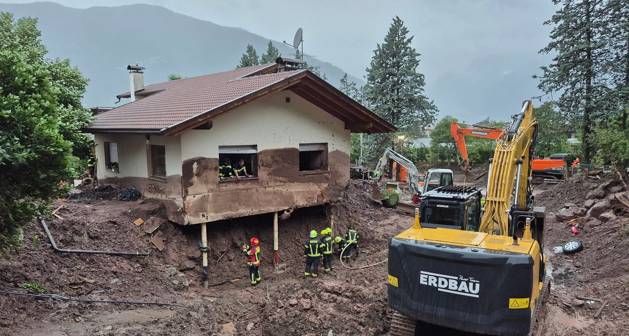 Frana a Merano, completato lo sgombero dell'area colpita