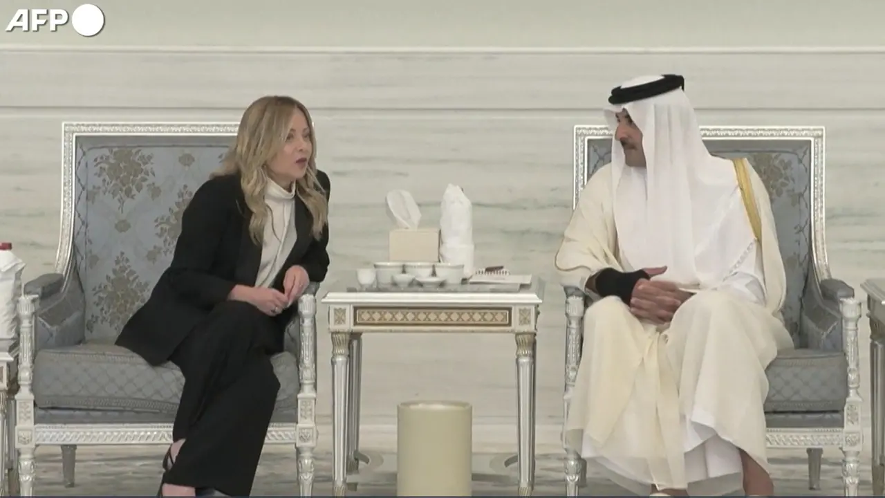 Meloni a Doha per la cerimonia per la morte di Al Thani