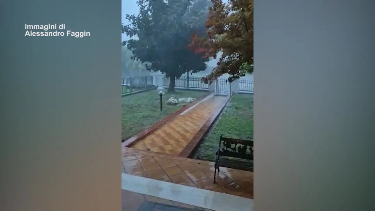 Maltempo, violento downburst colpisce Gonzaga