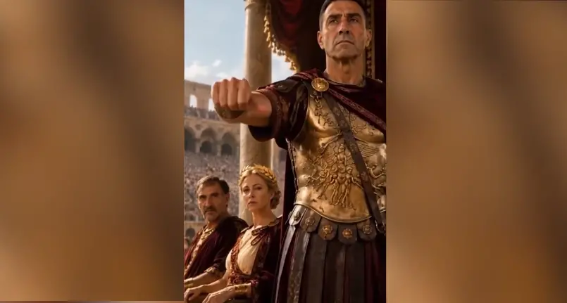 In un video fatto con l'Ai Vannacci vestito da imperatore ordina la morte dei nemici politici