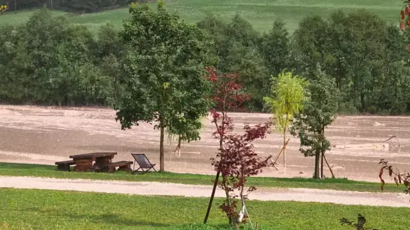 Una grossa colata di fango si abbatte su San Vigilio di Marebbe