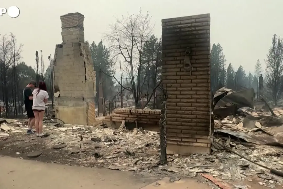 Stati Uniti, la devastazione dopo gli incendi a Spokane
