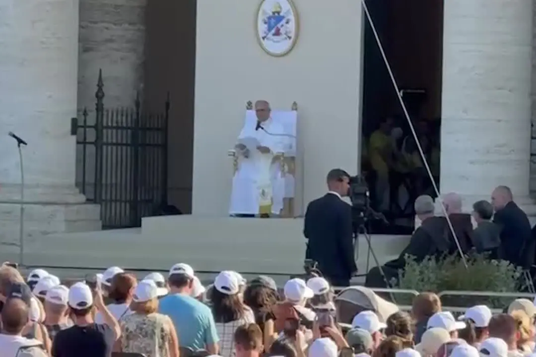 Assisi, bagno di folla per Papa Leone a Santa Maria degli Angeli