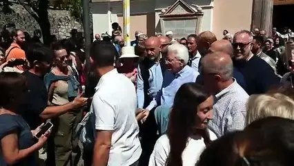 Castelrotto, Mattarella in mezzo alla gente