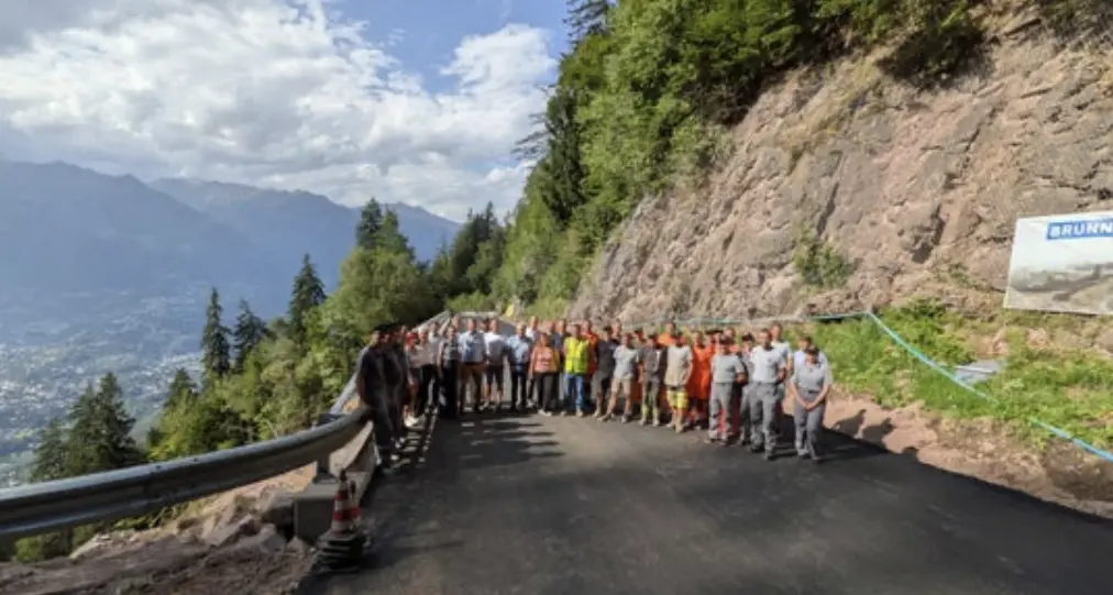 SP98 Merano-Avelengo: strada ripristinata dopo i danni del maltempo