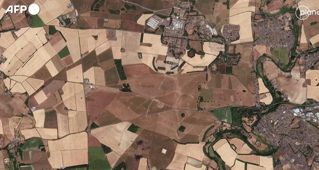 Caldo record, in Inghilterra la siccità si vede dal satellite