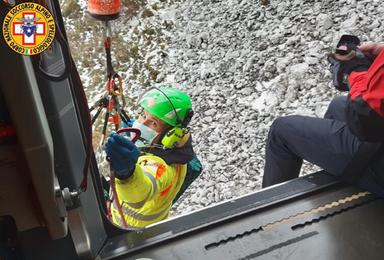Un 19enne di Bressanone colpito da una scarica di sassi sulla ferrata Kaiserjäger