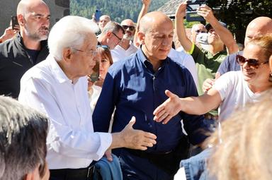 Mattarella a Siusi, l’entusiasmo di residenti e turisti