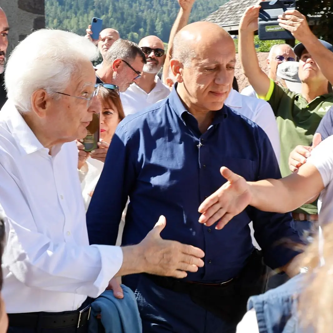 Mattarella a Siusi, l’entusiasmo di residenti e turisti