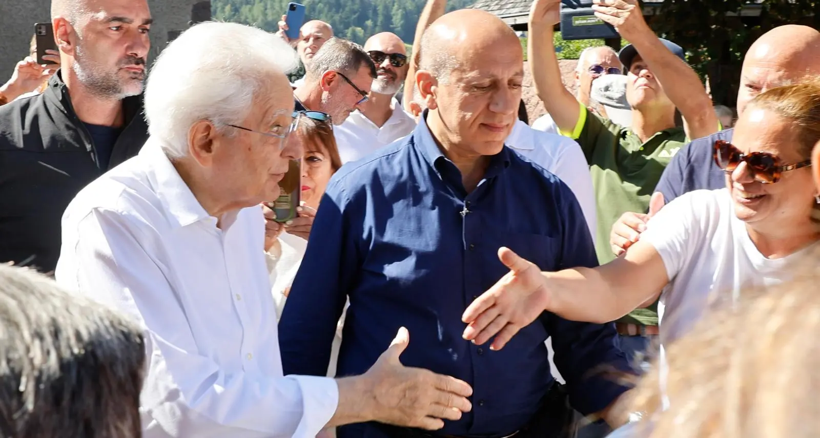 Mattarella a Siusi, l’entusiasmo di residenti e turisti