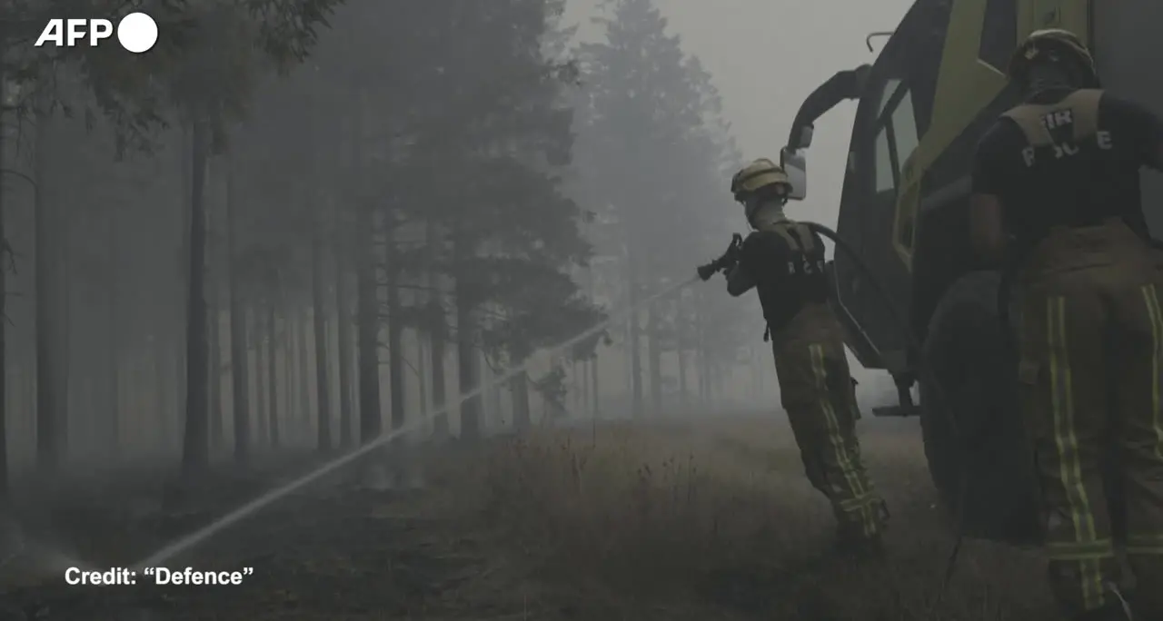 Incendio in Belgio, in fiamme il parco naturale delle Hautes Fagnes