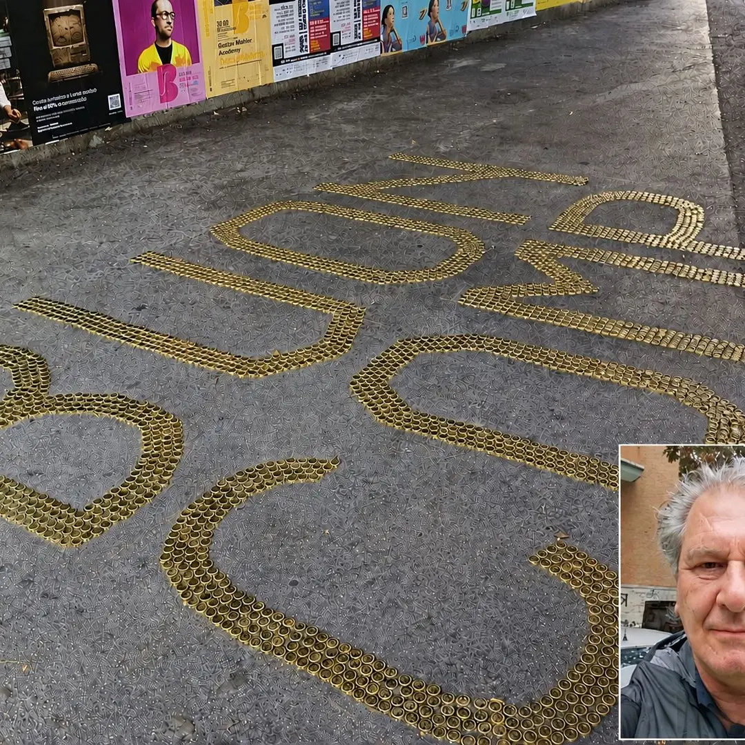 Scrive “buon compleanno” con i tappi: multa di 121 euro