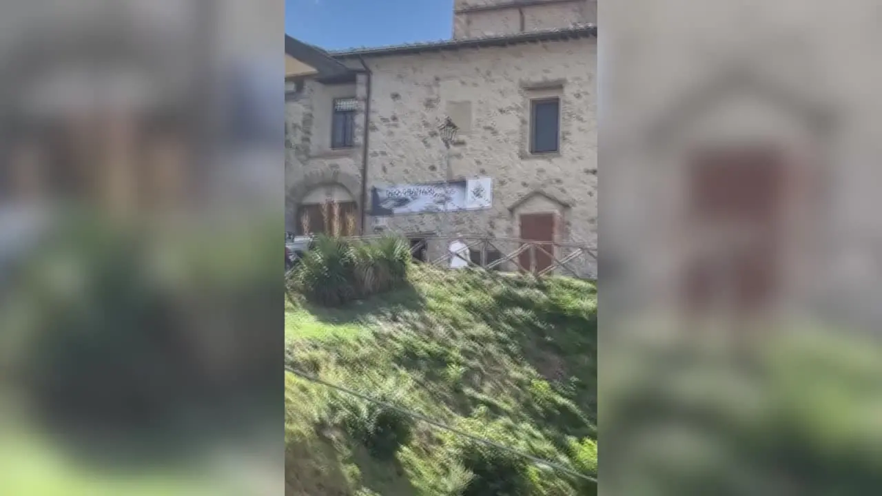 Il Papa a Pennabili, il saluto ai fedeli dal monastero di Sant'Antonio da Padova