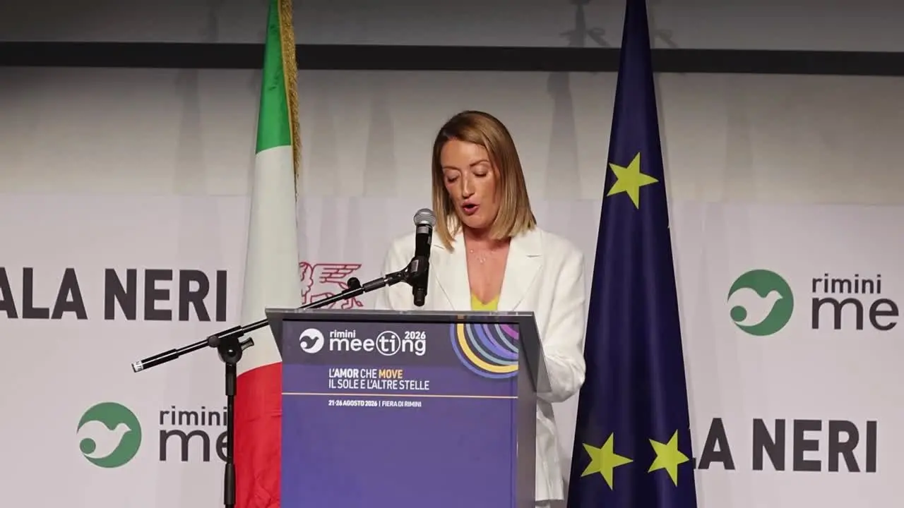 Meeting di Rimini, Metsola: “L’Ue deve rafforzare il mercato unico”