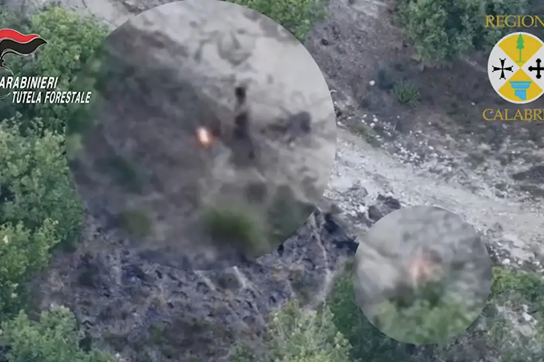 Incendio a Filandari, arrestato un allevatore ripreso da un drone