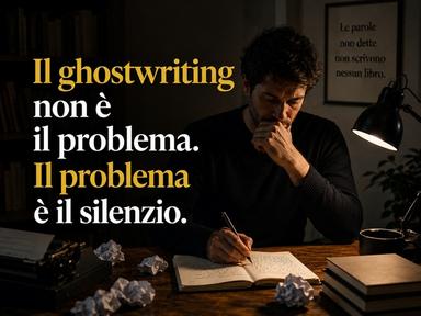 Comunicato Stampa: Ghostwriting, Giacomo Bruno: «È ora che l'editoria smetta di fingere»