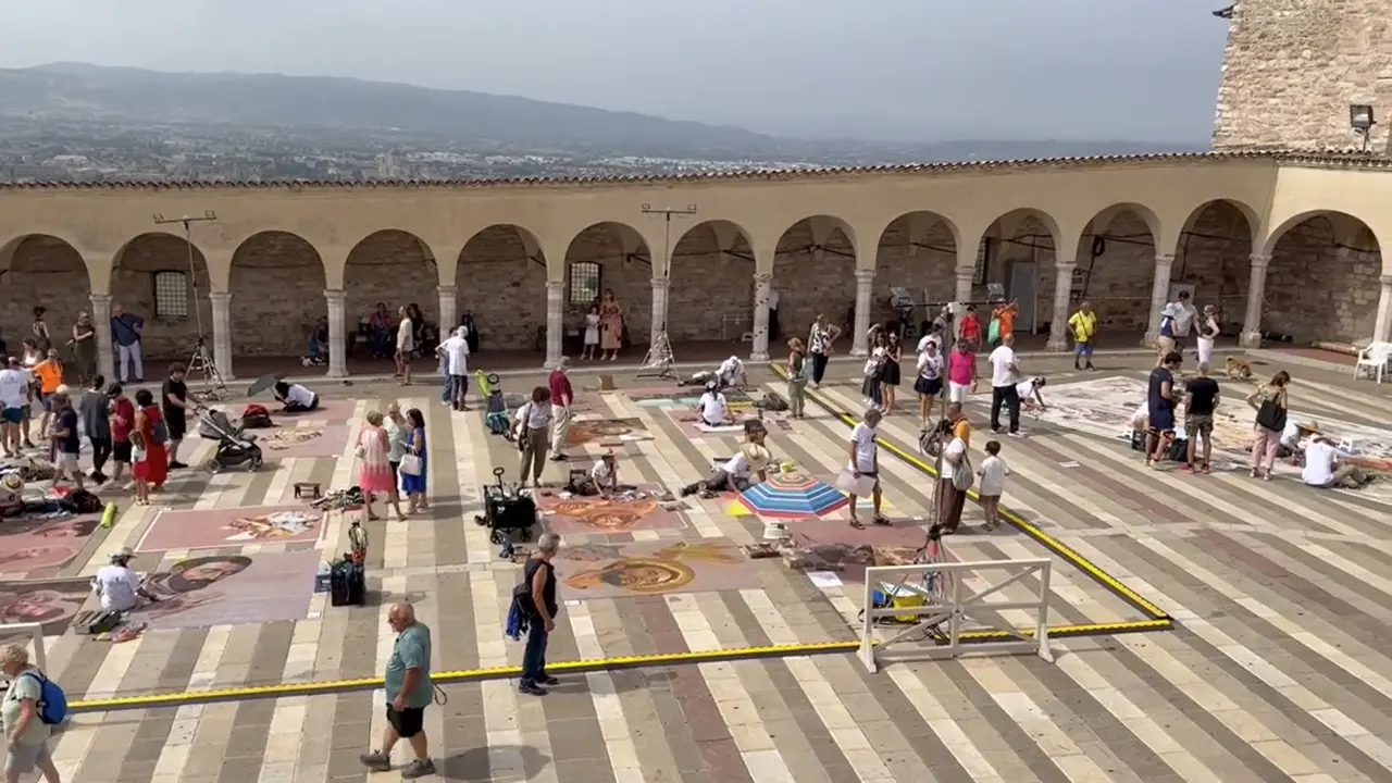 Assisi, San Francesco nell'arte dei madonnari