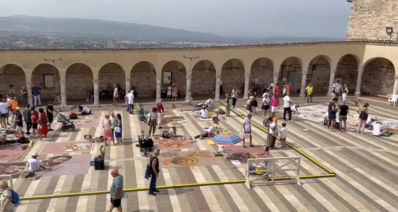 Assisi, San Francesco nell'arte dei madonnari